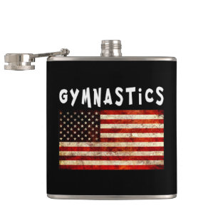 Cantil Gymnastics Grunge American Flag