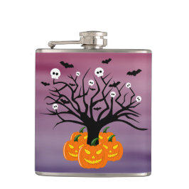 Cantil Halloween Pumpkin Jack o’ Lanterna Árvore Morto