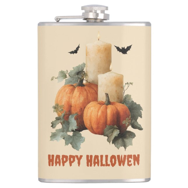 Cantil Halloween Pumpkins and Candles Art (Frente)