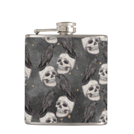 CANTIL HALLOWEEN SPOOKY SKULLS & BLACK CROWS