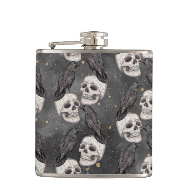CANTIL HALLOWEEN SPOOKY SKULLS & BLACK CROWS (Frente)