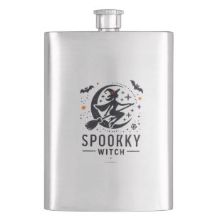 Cantil Halloween Spooky Witch Design - Voando na Broom