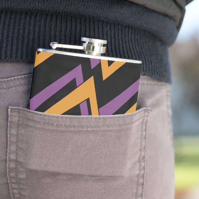 Cantil Halloween Zig Zags Orange Purple (In loco)