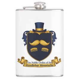 Cantil Handlebar Moustache Gentleman's Flask