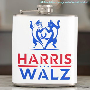 Cantil Harris Walz, gatos dançantes, código QR personaliz