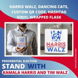 Cantil Harris Walz, gatos dançantes, código QR personaliz