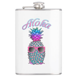 Cantil Hawaiian colorido do abacaxi Aloha