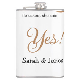 Cantil He asked she said yes engagement simple minimal