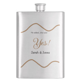 Cantil He asked she said yes engagement simple minimal 