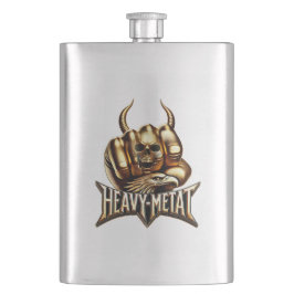 Cantil Heavy Metal Gold Edition - Totenkopf Faust Hörner