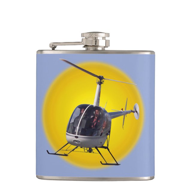 Cantil Helicóptero Flask - Helicóptero Personalizado - Be (Frente)