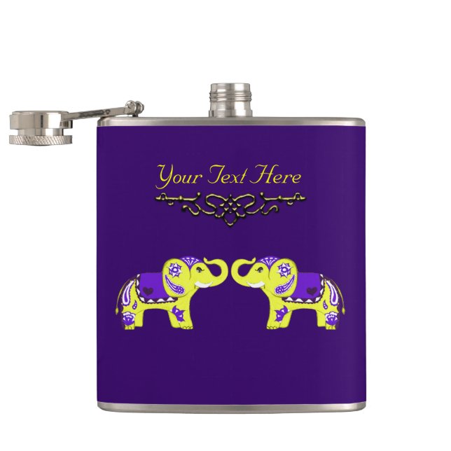 Cantil Henna Elephant (Amarelo/Roxo) (Aberto)
