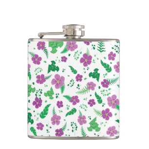 Cantil Hibiscus roxo