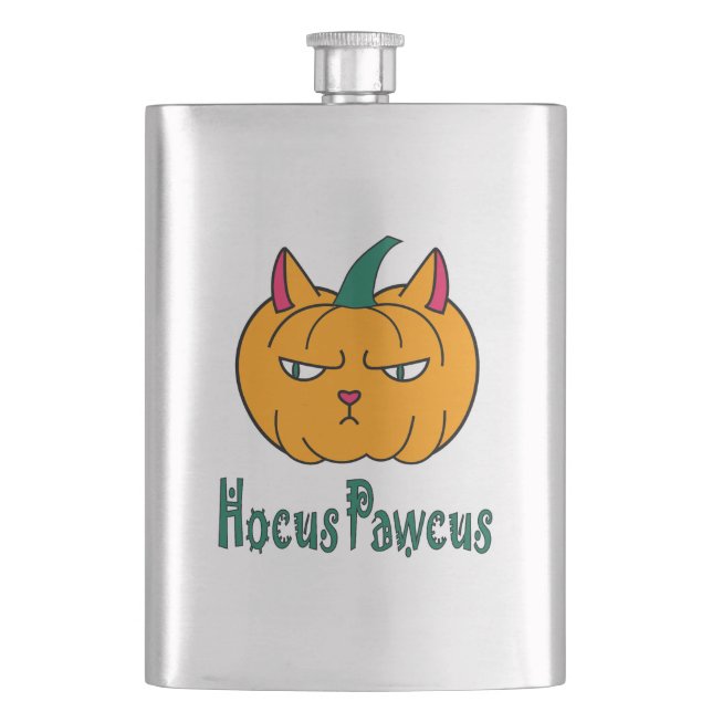 Cantil Hocus pawcus Halloween abóbora gengibre magia (Frente)