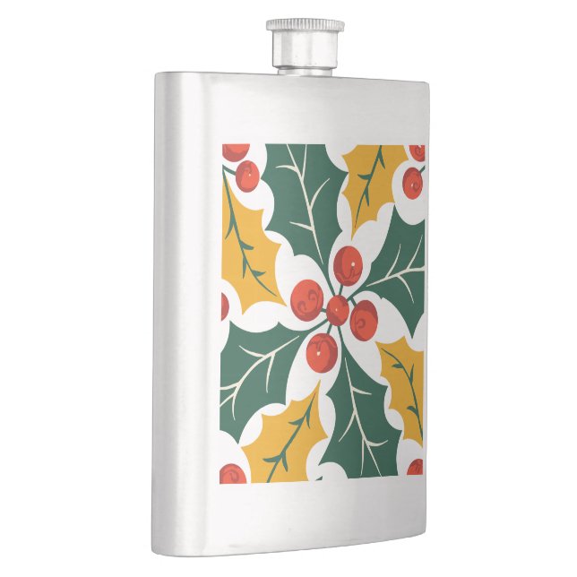 Cantil Holly Leaves Retro Modern Big Print Pattern  (Direita)