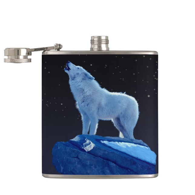 Cantil Howling Artic Wolf Wildlife (Aberto)