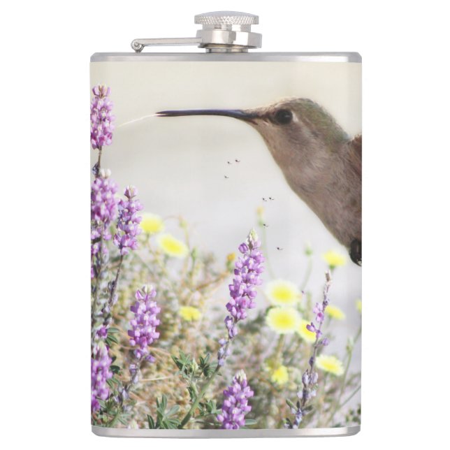 Cantil Hummingbird e flores silvestres Arte digital (Frente)