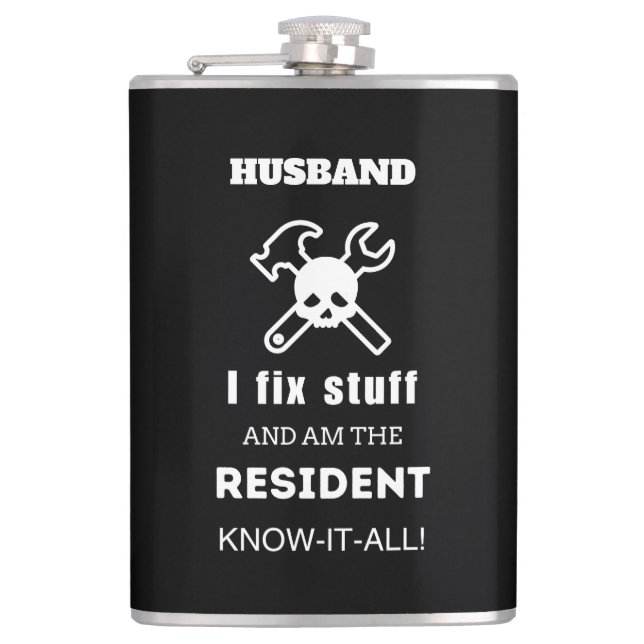 Cantil HUSBAND Birthday Gift Men Funny Single PAI GRANDPA (Frente)