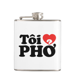 Cantil I Heart (Love) Pho (Tôi9PHỞ) Língua vietnamita