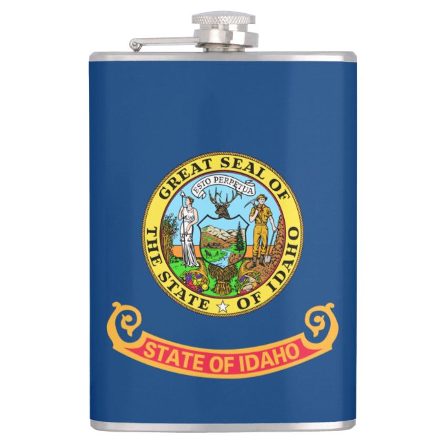 Cantil Idaho Flag: Estado Gem, América Mountain West (Frente)