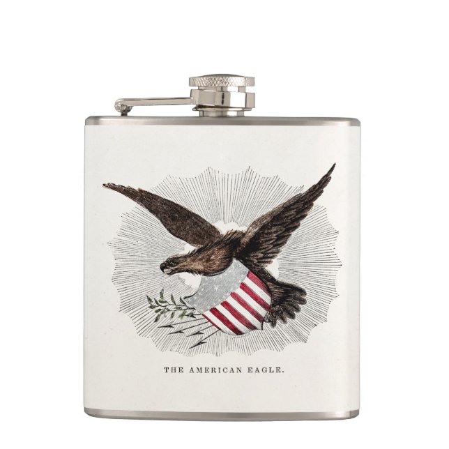 Cantil Ilustração Americana de Aves de Águia Americana do (Frente)