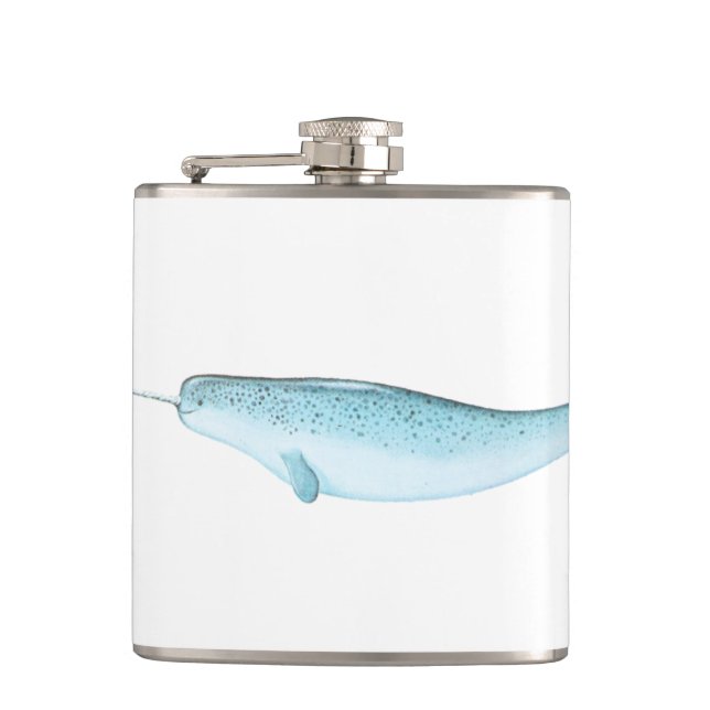 Cantil Ilustração azul de Narwhal (Frente)