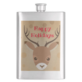 Cantil ilustração das renas sobre fundo castanho