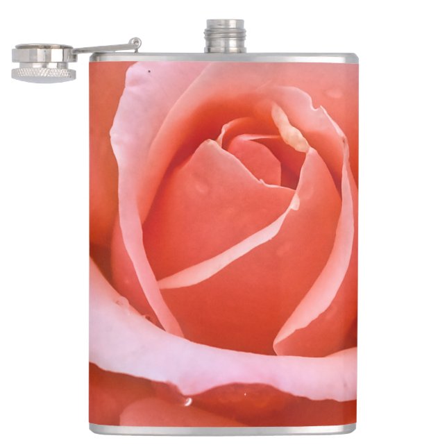 Cantil Impressão de Arte Botânica Rosa Romântica (Aberto)