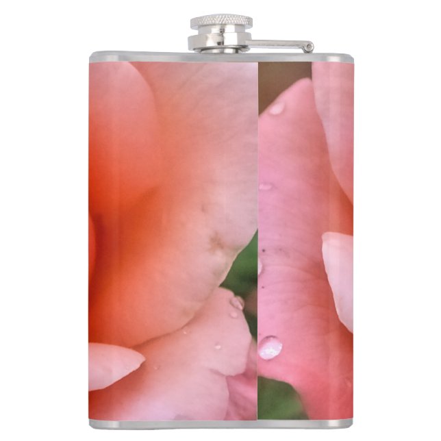 Cantil Impressão de Arte Botânica Rosa Romântica (Verso)