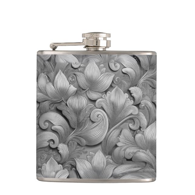 Cantil Impressão de Elegância do Flor de Prata (AI+Humano (Frente)