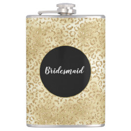 Cantil Impressão Leopardo com Glitter Dourada