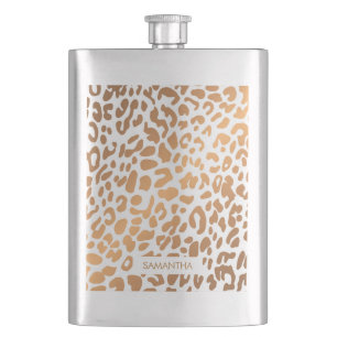 Cantil Impressão Leopardo ouro