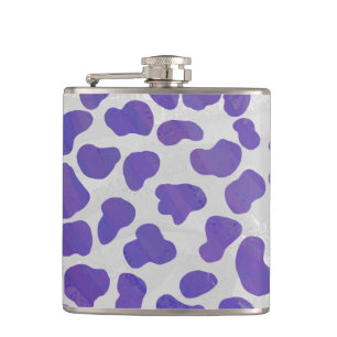 Cantil Impressão roxo e branco Dalmatian