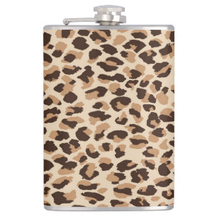 Cantil Impressão Safari Leopardo Flask