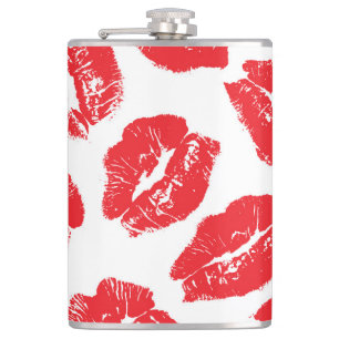 Cantil Imprint Kiss Red Lábios: Vintage sem costura