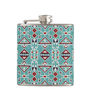Cantil Indígenas Indígenas Navajo Pattern Flask