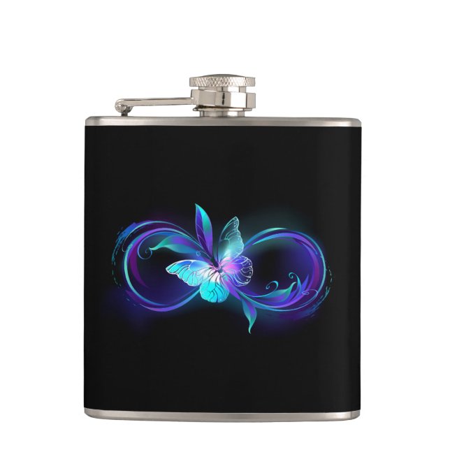 Cantil Infinidade brilhante com borboleta mágica (Frente)