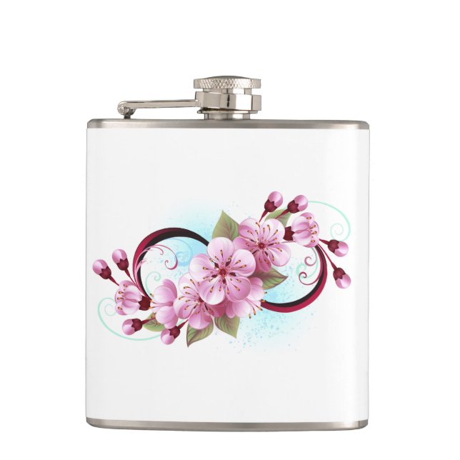 Cantil Infinidade com Flores de Flor Sakura (Frente)