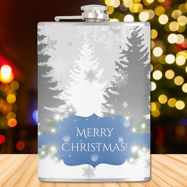 Cantil Inverno Wonderland - Azul (Blue Winter Wonderland Flask)