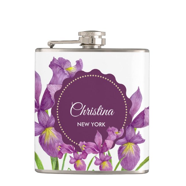 Cantil Iris Inferior a Cor da Água Iris Ilustração Botâni (Frente)