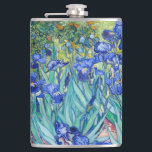 Cantil Irises Vincent van Gogh<br><div class="desc">Irlandeses (1889) Vincent van Gogh. Uma bela paisagem de verão. Os irlandeses azuis florescem num leito florido num jardim verde. Reprodução de famosas imagens de arte no dominio público.</div>