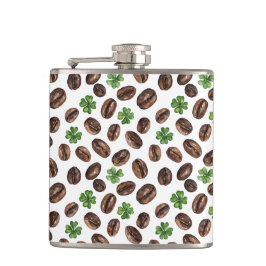 Cantil Irish Coffee Beans and Shamrocks Funny Design