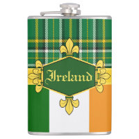 Irish National Tartan,flag, Personalizar com o nom