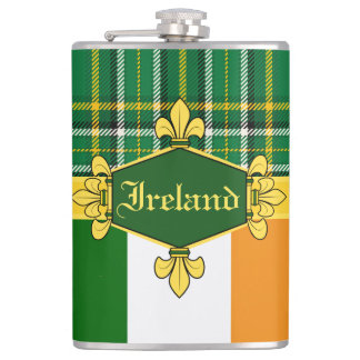 Cantil Irish National Tartan,flag, Personalizar com o nom