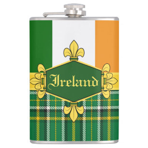 Cantil Irish National Tartan,flag, Personalizar com o nom