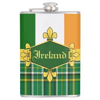 Cantil Irish National Tartan,flag, Personalizar com o nom