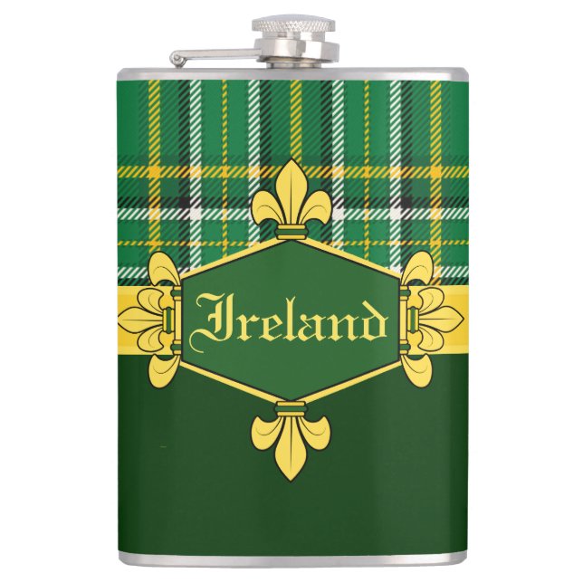 Cantil Irish National Tartan, Personalize com o nome (Frente)