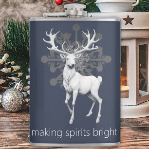 Cantil Ivory Reindeer Christmas   Azul