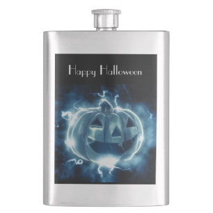 Cantil jack-o-lanterna na chuva