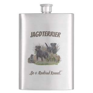 Cantil Jagdterrier "Bo v. Renbrad Kennel." Flask